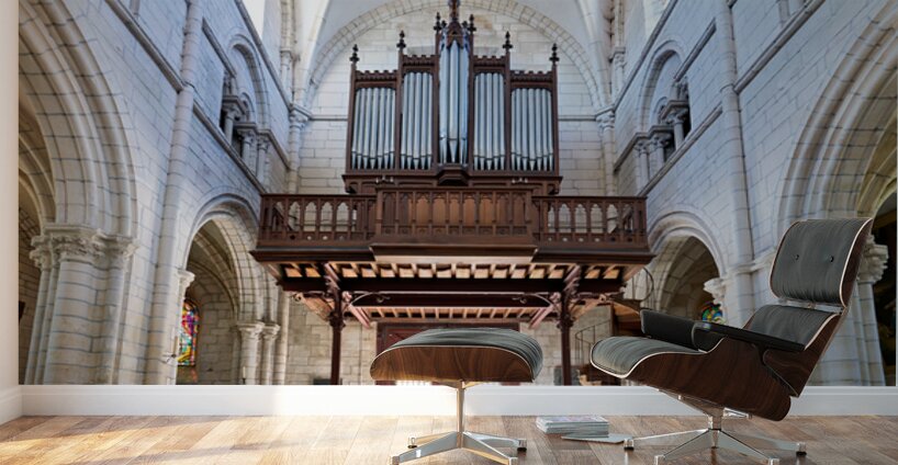 Collegiale Saint Martin church interior in Chablis Burgundy Fran Wall Murals
