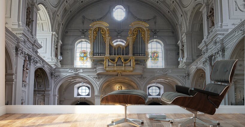 Visit to st. michael church in munich bavaria germany Wall Murals