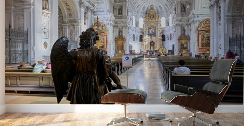 Visit to st. michael church in munich bavaria germany Wall Murals