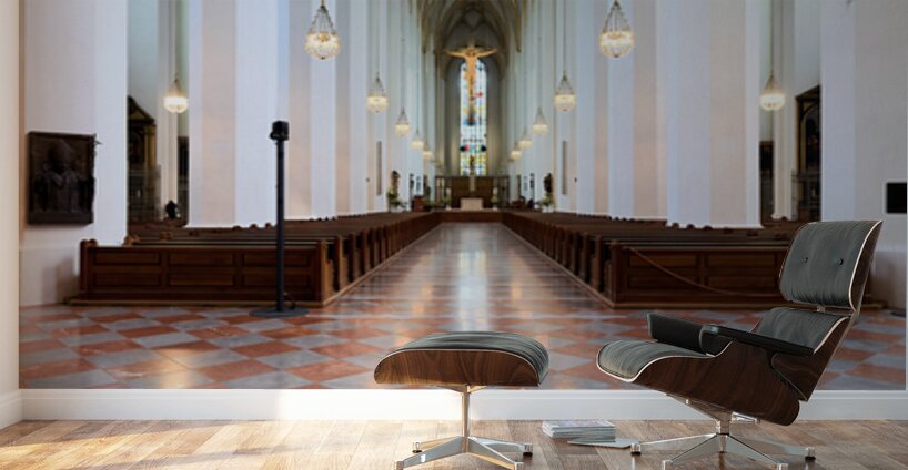 Explore the interior of Frauenkirche cathedral in Munich German Wall Murals