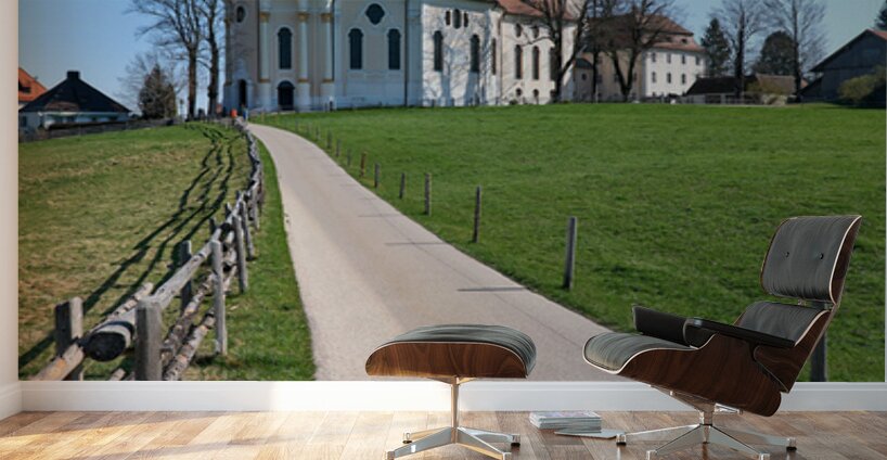 Visit wieskirche on the romantic road in bavaria germany Wall Murals