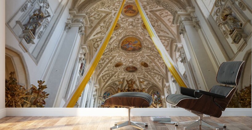 Visit to the Church of the Assumption of Mary in Landsberg am Le Wall Murals