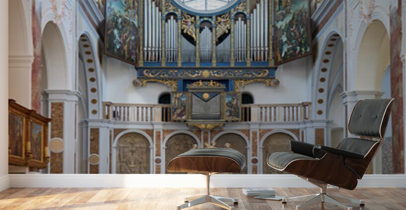 Visit to St. Annes Church in Augsburg along the Romantic Road Wall Murals