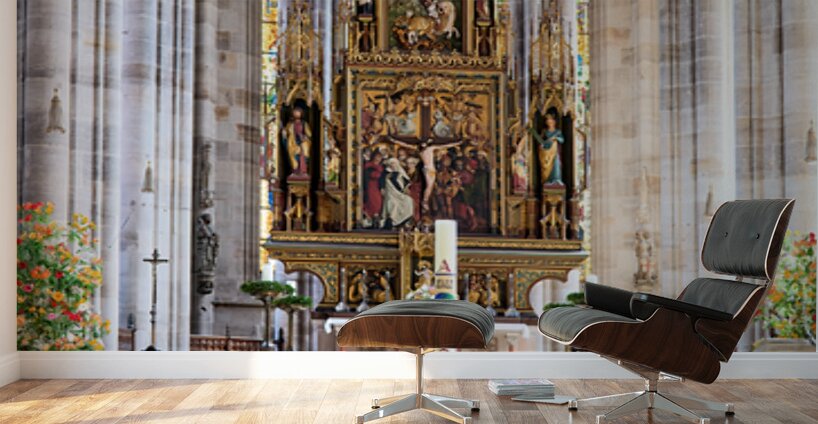 Saint Georges Minster altar in Dinkelsbuhl along Romantic Road Wall Murals