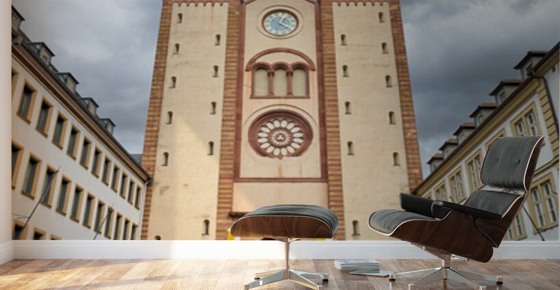 Visitors explore Wurzburger Dom Cathedral in Bavaria Germany Wall Murals