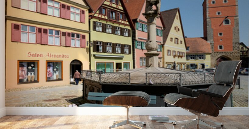 Visit Wornitz Gate in Dinkelsbuhl along the Romantic Road in Ger Wall Murals