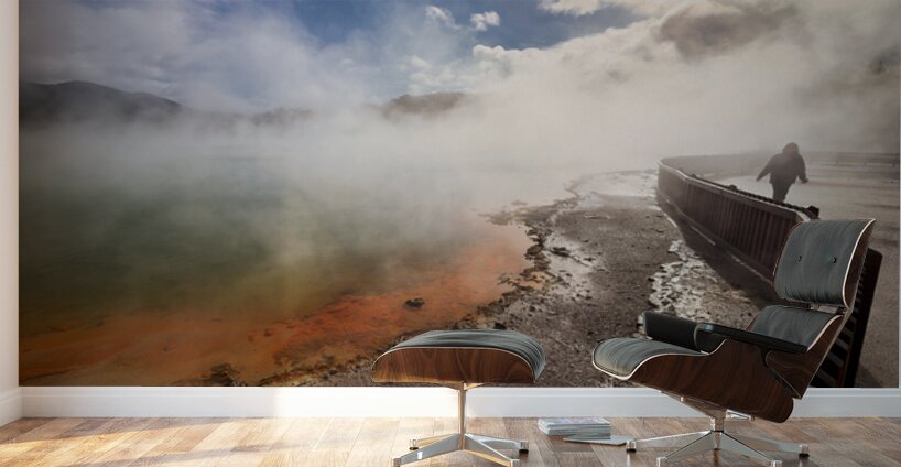 Visit to champagne pool in waiotapu thermal wonderland rotorua Wall Murals