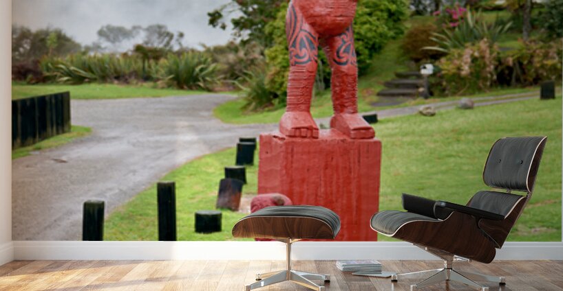 Explore Whakarewarewa village in Rotorua New Zealand with carvi Wall Murals