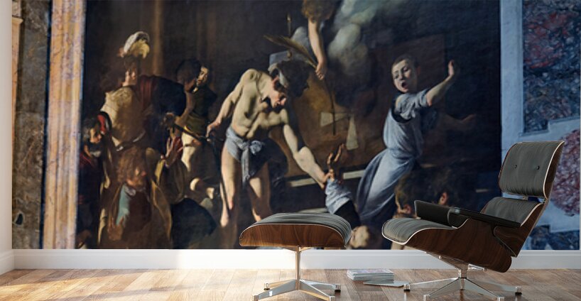 Martyrdom of st. matthew in church of st. louis of the french Wall Murals