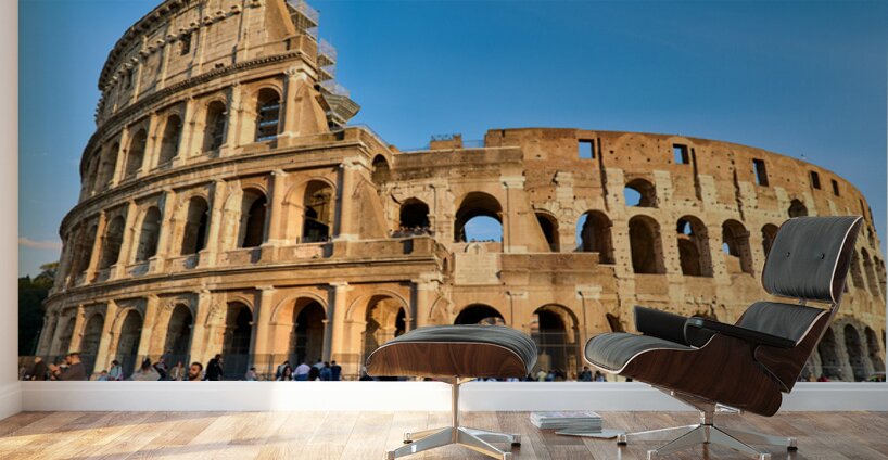Visit Colosseum in Rome Italy during the day Wall Murals