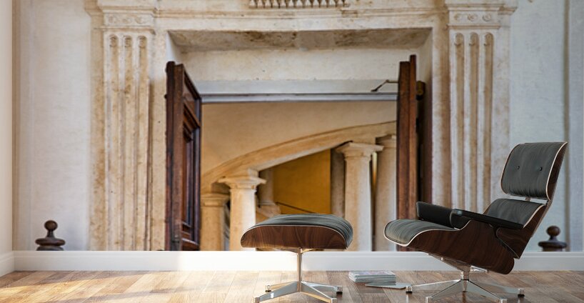 Visit the helicoidal staircase at Galleria Nazionale Rome Wall Murals