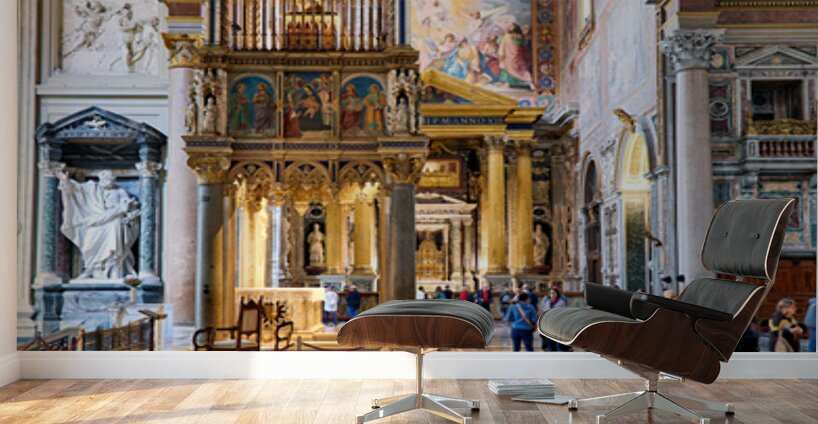 Exploring the archbasilica cathedral in rome Wall Murals