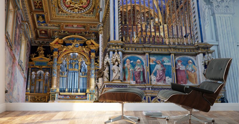 Visit to the Archbasilica Cathedral in Rome Italy during the day Wall Murals