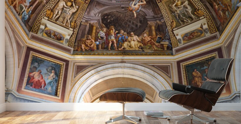 Visitors explore art and history at Vatican Museums Wall Murals
