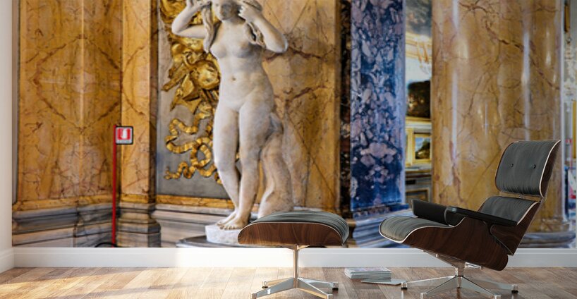 Marble statue inside the Great Hall of Colonna Art Gallery in Ro Wall Murals