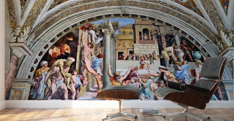 Exploring the raphael rooms at vatican museums in rome Wall Murals