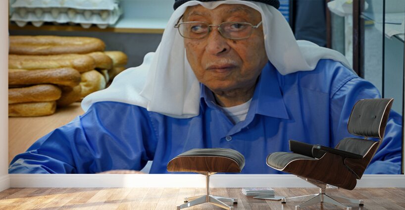 Baker working in the souq of the old city in Jerusalem Israel Wall Murals