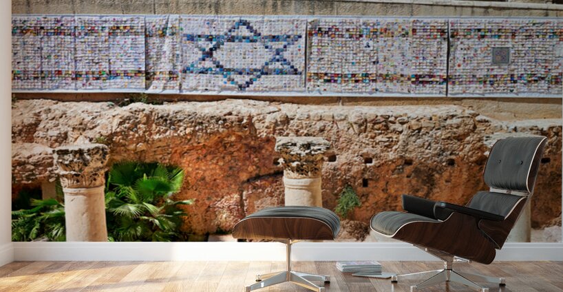 Roman columns in the Jewish quarter of Jerusalem Israel Wall Murals