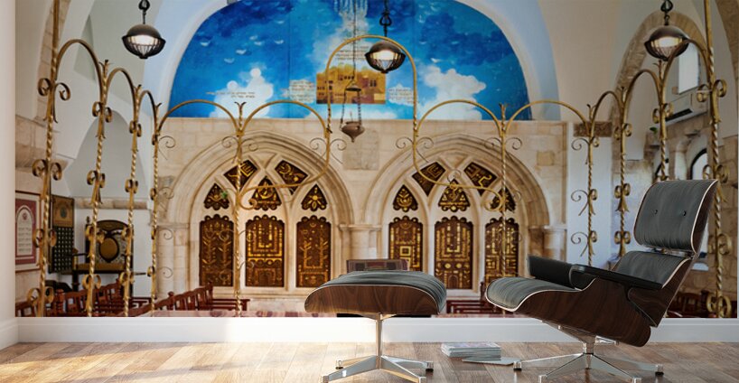 Four synagogues in Jerusalem reflecting Sephardic heritage Wall Murals