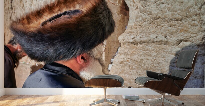 Orthodox Jews praying at the Wailing Wall in Jerusalem Israel Wall Murals
