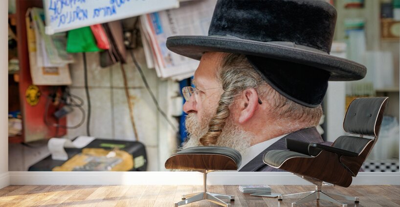 Visitors explore Mahane Yehuda Market in Jerusalem during the da Wall Murals