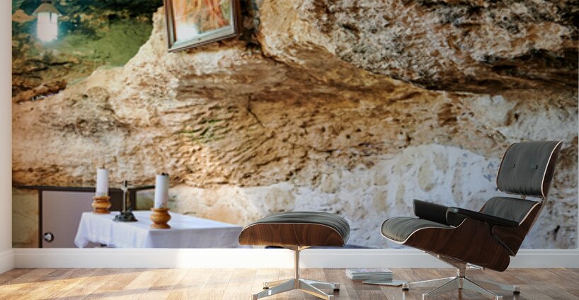 Visit to shepherds field chapel in bethlehem israel Wall Murals