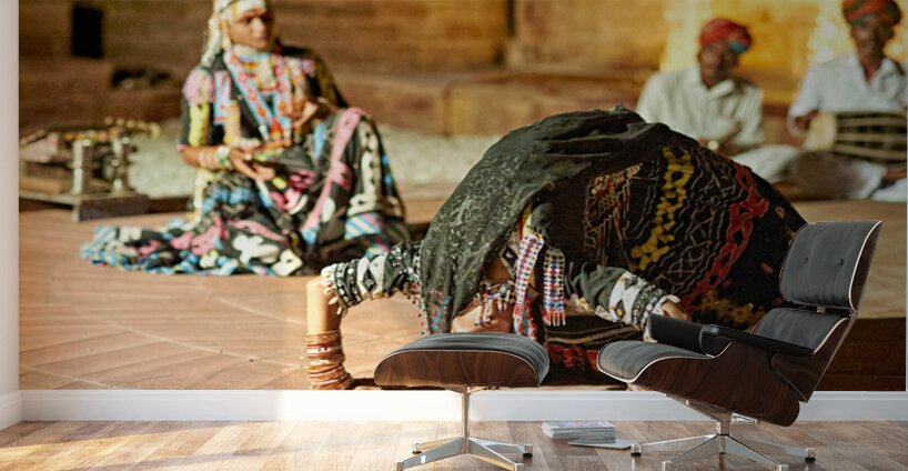 Traditional dance performance in Khimsar Rajasthan Wall Murals