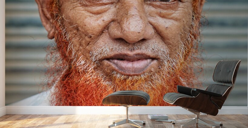 Portrait of a man with red beard in Jodhpur India Wall Murals