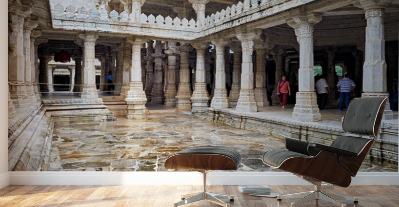 Jain old temples in Ranakpur attract many visitors daily Wall Murals