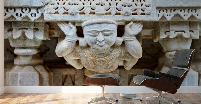 Exploring Jain temples in Ranakpur Rajasthan India Wall Murals