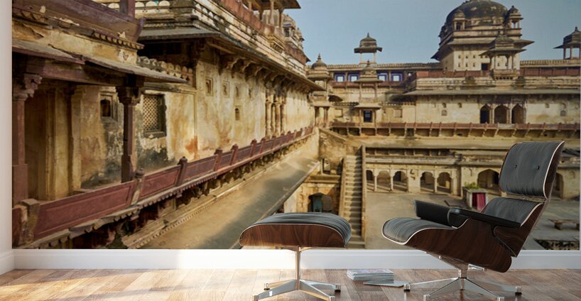 Exploring the fort complex in orchha madhya pradesh india Wall Murals
