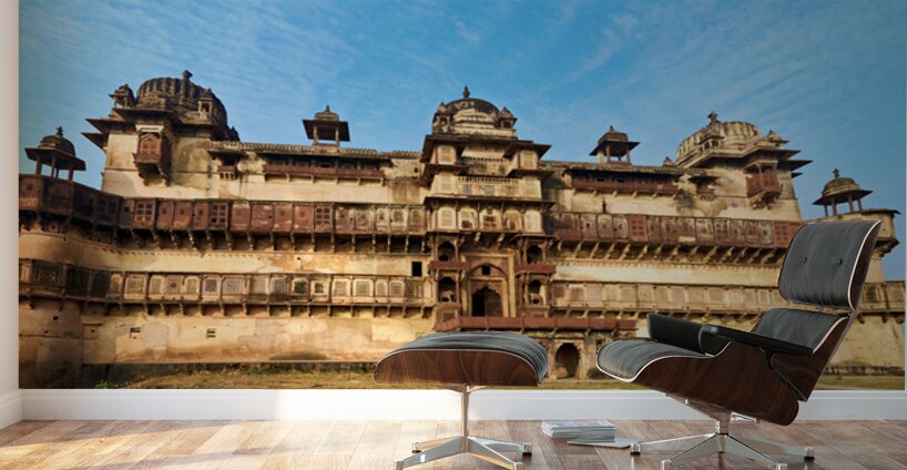 Visit to orchha fort complex in madhya pradesh india Wall Murals