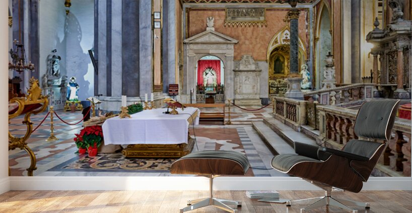 Visit to San Domenico Maggiore church in Naples Campania Italy Wall Murals