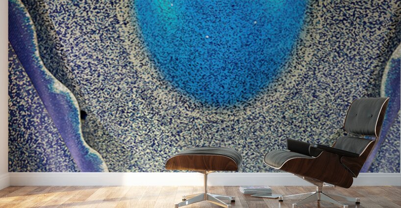 People travel down escalators at Toledo station in Naples Metro Wall Murals