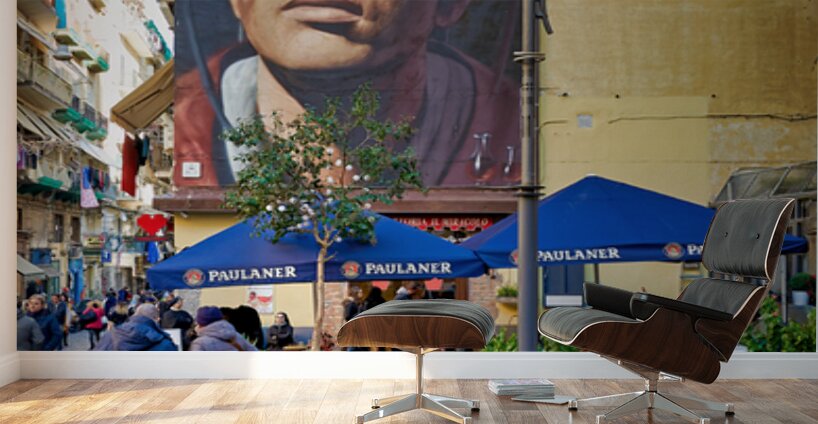 Mural of san gennaro by jorit in forcella naples Wall Murals