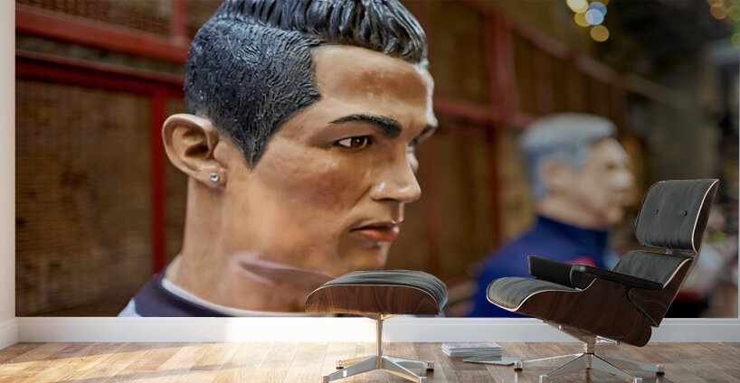 Statues of Christmas nativity scene at artisan workshops in Napl Wall Murals