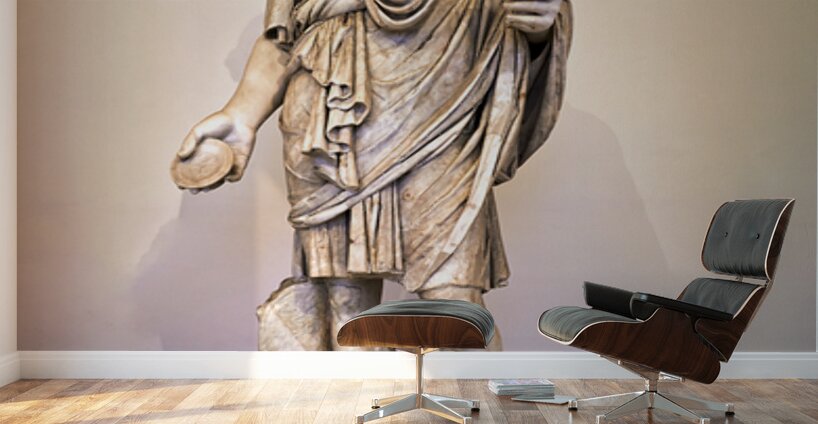 A Roman statue stands in the National Archaeological Museum of N Wall Murals