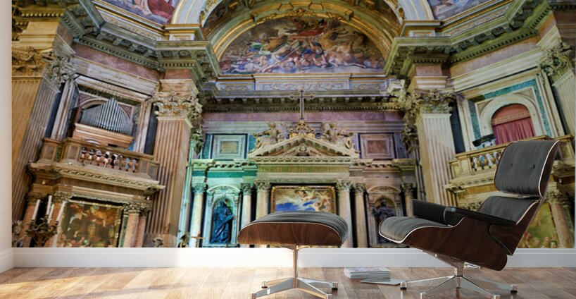 Exploration of naples cathedral in campania italy Wall Murals