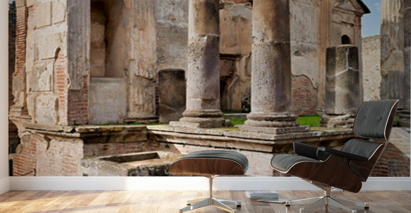 Pompeii ruins showcase ancient architecture in Italy Wall Murals