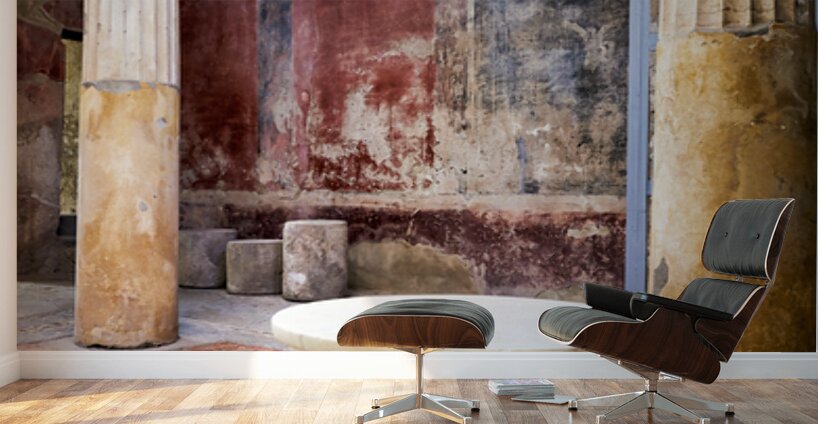 Explore ancient Roman life in Pompeii ruins of Naples Campania I Wall Murals