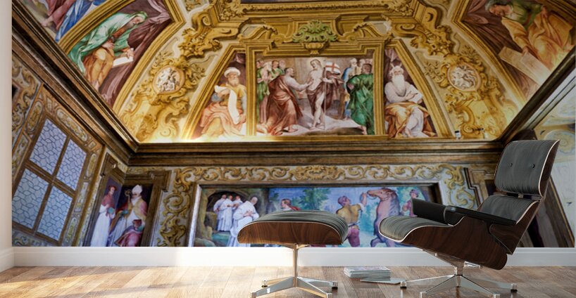 Art and history in Certosa di San Martino in Naples Italy Wall Murals