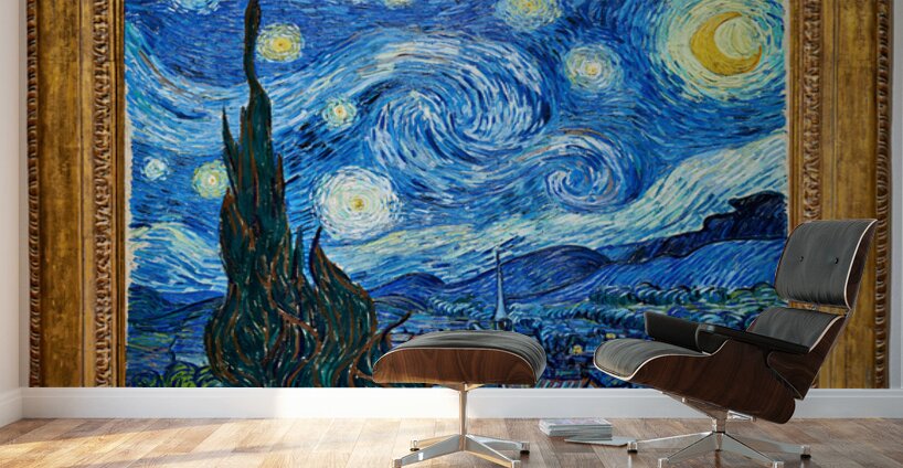 Van Goghs Starry Night displayed at MoMA in Manhattan New York Wall Murals