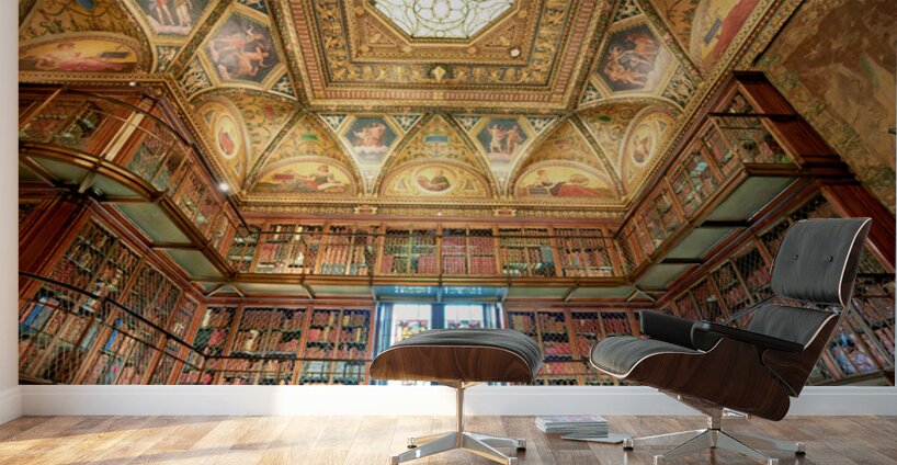 Visitors explore the Morgan Library and Museum in Manhattan New Wall Murals