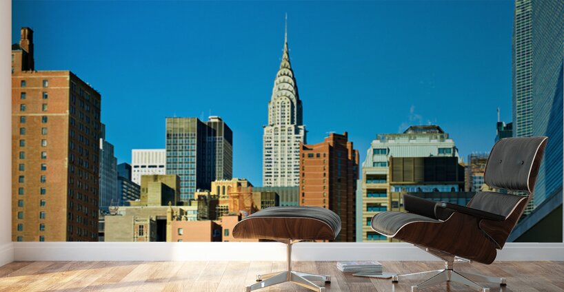 Chrysler Building stands tall among Manhattan buildings in New Y Wall Murals