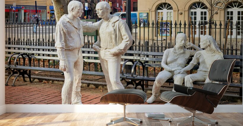 Gay Liberation sculpture at Christopher Park in Manhattan New Y Wall Murals