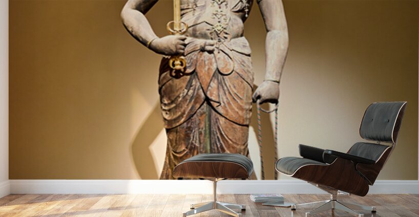 Statue of a warrior from Asia at the Metropolitan Museum of Art Wall Murals