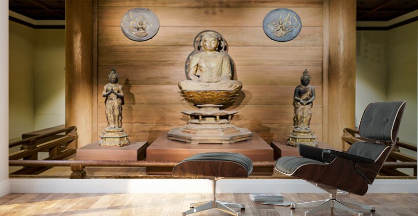 Buddha statue in the Asian Art Gallery Met Museum Wall Murals
