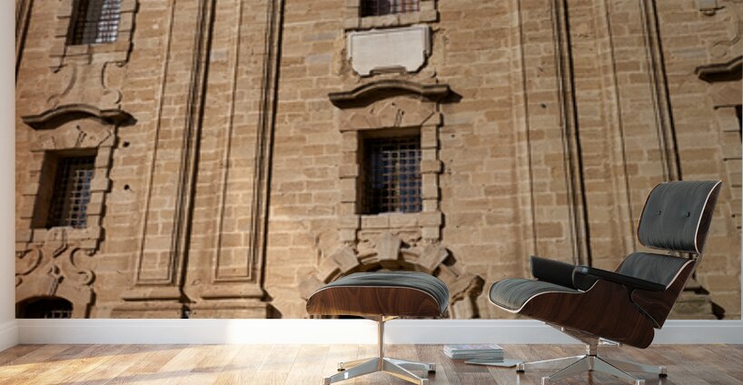 Religious procession at the cathedral of Caltagirone in Sicily  Wall Murals