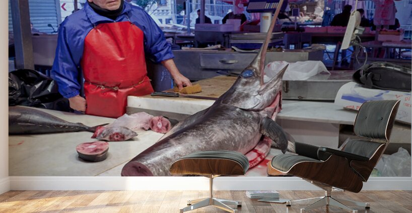 Explore Catanias Piscaria market for seafood and local goods Wall Murals