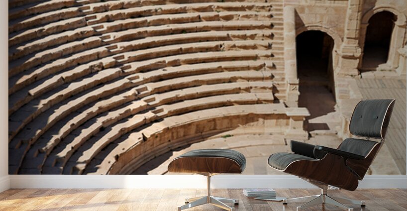 Exploring the theater of Gerasa in Jerash Jordan Wall Murals